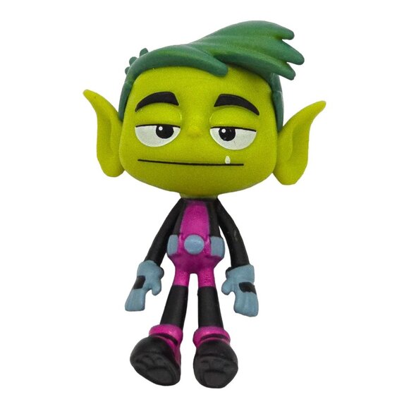 Teen Titans Go PVC Figures Cyborg Raven Robin Starfire 2” DC Comics Lot of 5 - Picture 10 of 16